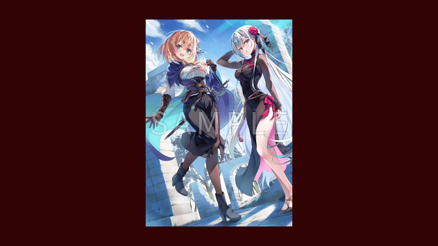 描き下ろしB2タペストリー（illust：トモセシュンサク）